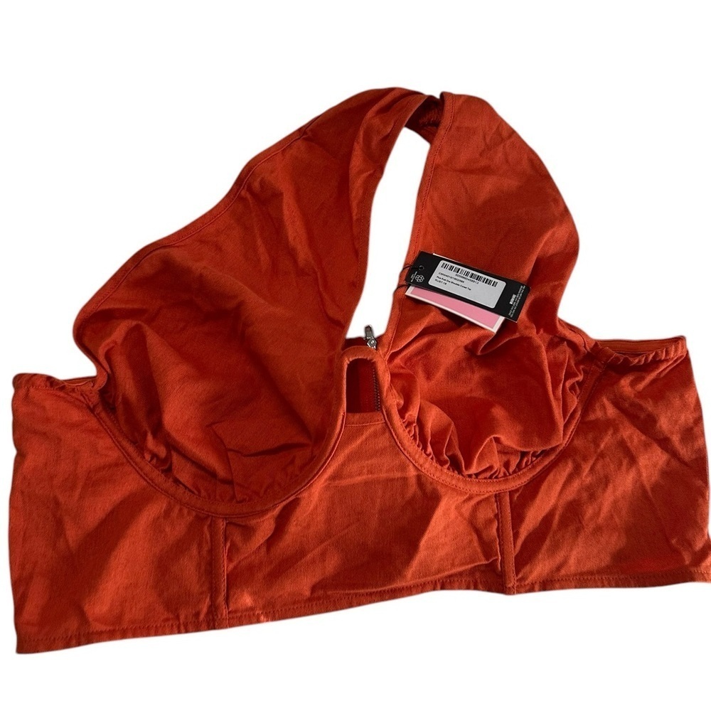 Pretty Little Thing Plus Rust One Shoulder Corset… - image 4